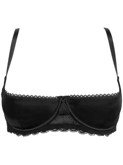 Pour Moi For Your Eyes Only Underwired Quarter Cup Bra Black Online