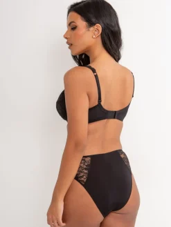 Pour Moi Black High Leg Rebel Knickers Sale