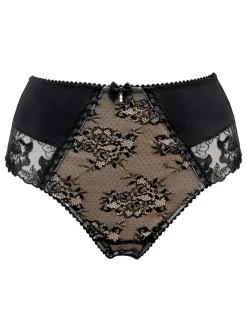 Pour Moi Black High Waist Sofia Knickers Online