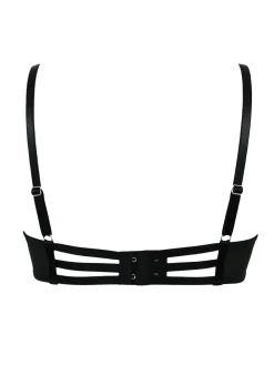 Pour Moi India Bold Floral Embroidery Non Pad Bra Black Best