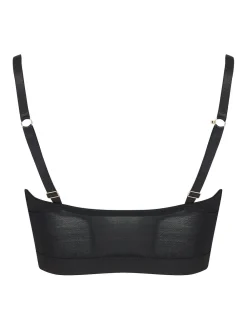 Pour Moi India Front Fastening Underwired Bralette Black