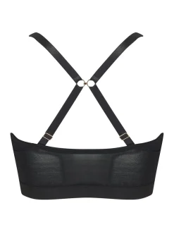 Pour Moi India Front Fastening Underwired Bralette Black