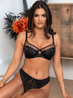 Pour Moi Non Padded Ooo La La Underwired Bra Black Discount