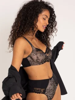 Pour Moi Black Non Padded Sofia Bra Online