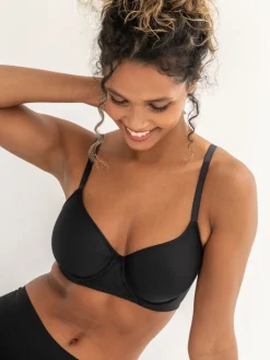 Pour Moi Padded Geo Sculpt Underwired Bras Black Online