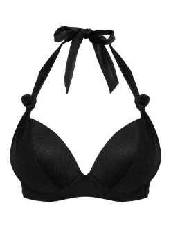 Pour Moi Padded St Kitts Bikini Top Black New
