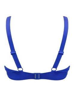 Pour Moi Non Padded Underwired Samoa Bikini Top Blue Discount