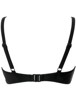 Pour Moi Charcoal Black Balcony Free Spirit Bikini Top Clearance