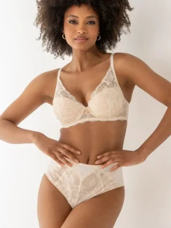 Pour Moi Padded Atelier Lace Underwired Bra Cream Outlet