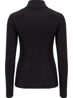 Pour Moi Roll Neck Second Skin Thermal Glitter Black Sale