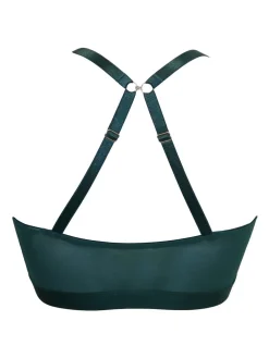 Pour Moi India Front Fastening Underwired Bralette Green Online