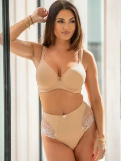 Pour Moi Tropez Full Coverage Memory Foam T-Shirt Bra Natural Sale