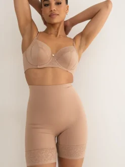 Pour Moi Effortless Tummy Control Thigh Slimmer Shapewear Nude Clearance