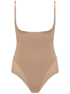 Pour Moi Effortless Tummy Control Wear Your Own Bra Body Shapewear Nude Outlet
