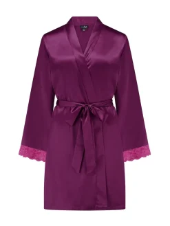 Pour Moi Purple Dusk Short Dressing Gown New