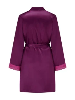 Pour Moi Purple Dusk Short Dressing Gown New