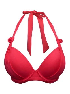 Pour Moi Padded St Kitts Bikini Top Red Clearance