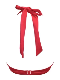 Pour Moi Padded St Kitts Bikini Top Red Clearance