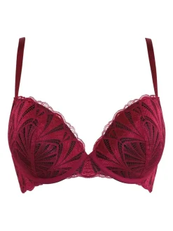 Pour Moi Red Push Up New Romance Bra