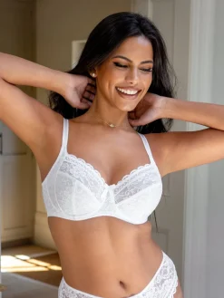 Pour Moi White Non Padded Rebel Bra Sale