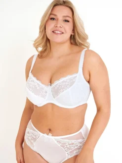 Pour Moi Non Padded Flora Underwired Bra White
