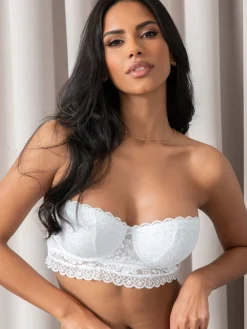 Pour Moi Strapless Rebel Bra White Hot
