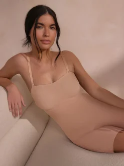 Next DD+ Minimising Bandeau Tummy Control Thigh Smoother Praline Nude Discount