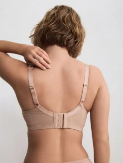 Next DD+ Supersoft Comfort Padded Strap Minimising Full Cup Bra Praline Nude Sale