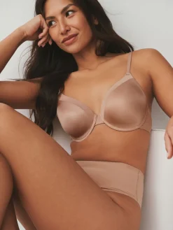 Next Full Cup A-E Light Pad Full Cup Smoothing Ultimate Comfort T-Shirt Bra Praline Nude Hot