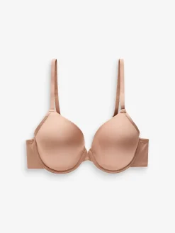 Next Full Cup A-E Light Pad Full Cup Smoothing Ultimate Comfort T-Shirt Bra Praline Nude Hot