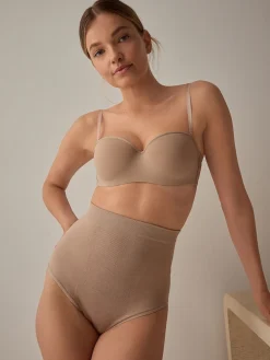 Next High Waist Brief Seamless Firm Tummy Control Shaping Briefs Praline Nude Best