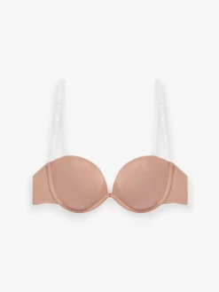 Next Strapless A-E Clear Back Smoothing Strapless Bra Praline Nude Sale