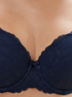 Next Pad Balcony DD+ Lace Bras 2 Pack Praline Nude/Navy Clearance
