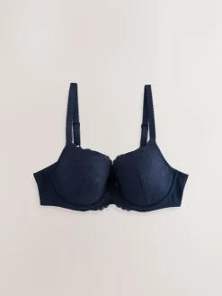 Next Pad Balcony DD+ Lace Bras 2 Pack Praline Nude/Navy Clearance