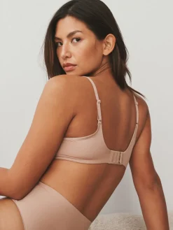 Next Praline Nude/White Full Cup A-E Smoothing Ultimate Comfort Bras 2 Pack New