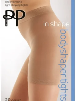 Pretty Polly Bodyshaping Sheet Longline Tights 20 Denier 2 Pack Nude Sale