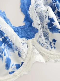 Next Print/Plain DD+ Non Pad Plunge Microfibre & Lace 2 Pack Bras Discount