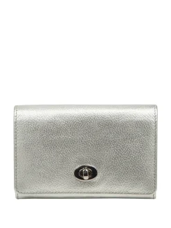 Pure Luxuries London Amber Leather Purse Silver New