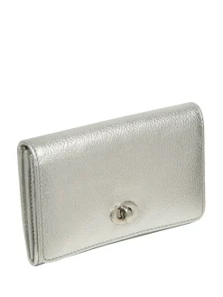 Pure Luxuries London Amber Leather Purse Silver New