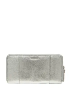 Pure Luxuries London April Leather Purse Silver Outlet