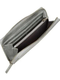 Pure Luxuries London April Leather Purse Silver Outlet