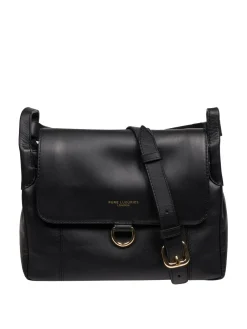 Pure Luxuries London 'Cassie' Leather Crossbody Bag Black Best