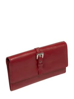 Pure Luxuries London 'Harriet' Leather Purse Red New