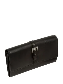 Pure Luxuries London 'Harriet' Leather Purse Black New