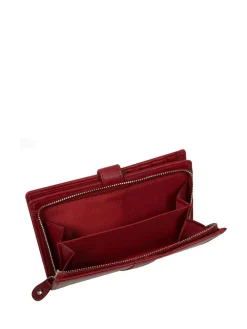 Pure Luxuries London 'Jade' Leather Purse Red Online