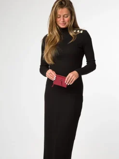 Pure Luxuries London 'Lena' Leather Purse Red New