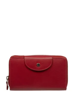 Pure Luxuries London 'Tara' Leather Purse Red Best
