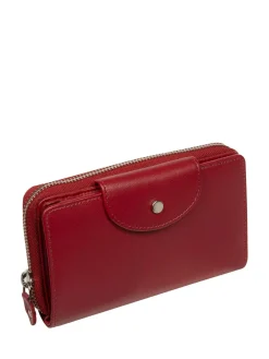 Pure Luxuries London 'Tara' Leather Purse Red Best