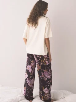Next Purple Floral Short Sleeve Pyjamas Discount