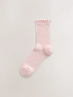 Next Purple Lettuce Welt Ankle Socks 5 Pack Best